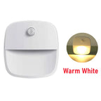 ZQQBYY LED Night Light Motion Sensor Wireless Lights AAA Battery Powered Bedroom Wall Staircase Closet Aisle Body Induction Lamp