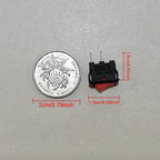 10 PCS/Lot 2 Pin 12V Car Boat Round Dot Light ON/OFF Rocker Toggle Switch Tool Black