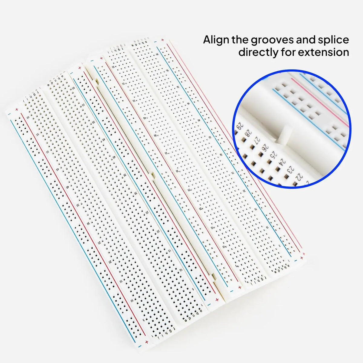 170 / 400 / 830 Tie Points Solderless Breadboard MB-102 BB-801 SYB-170 Prototype Universal PCB Jumper Dupont Test Bread Board
