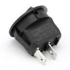 5/10PCS ON/Off Round Rocker Switches SPST 20mm Mini 12 Volt DC Mini Circle Toggle Switch 12V for Car Automotive RV 2 Pin