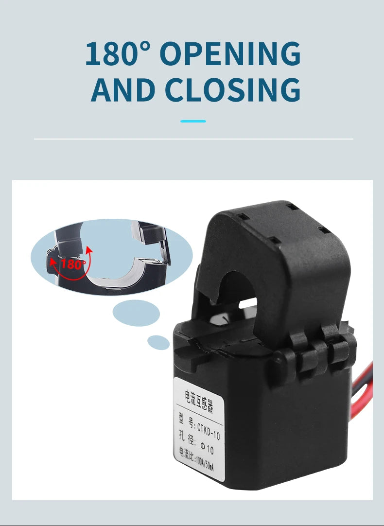 1PCS Snap-in Type Small Current Transformer Three-phase Electric Sensor CT MA 0.5 Class 10/20/50/75mA