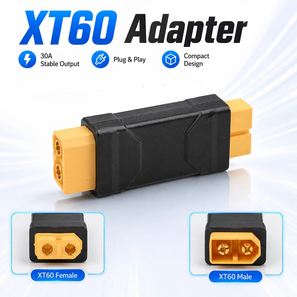 XT60 Male/Female to XT60 Plug Female/Male Adapter Converter Connector For RC Toys Radio-Controlled Car Remote Control Aircraft