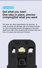 3 in 1 RJ45 Network Plier LAN Cable Crimper Pliers Cutting Three-Purpose Tool Tester 6P/8P/4P Wire Cutter Test Crimping