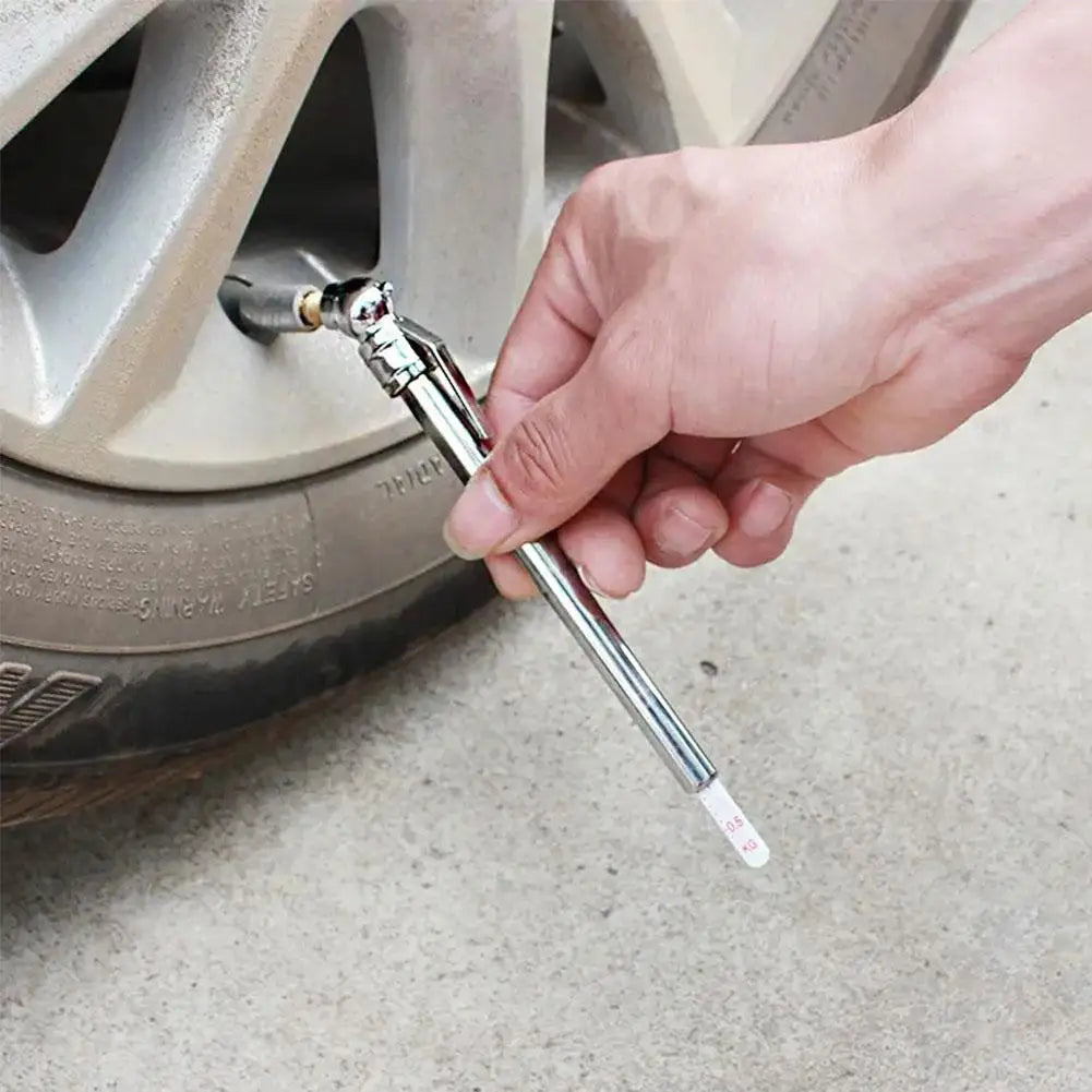 2pcs Portable Universal Tire Air Pressure Gauge Pen Checker Test Car Vehicle Motor Tire Pressure Barometer Monitor System Supply