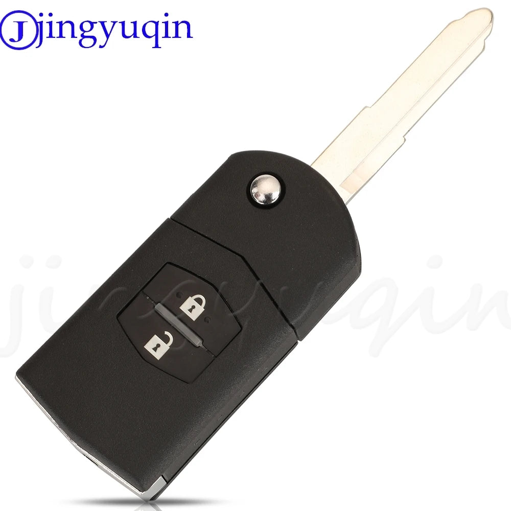 JYQ 5WK43449D 5WK43449E 5WK43449F Flip Car Remote Key 434MHz 4D63 For Mazda M2 Demio M3 Axela M5 Premacy M6 Atenza Siemens VDO