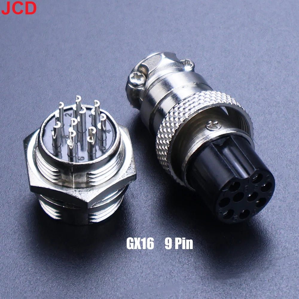 JCD 1Set GX12 GX16 GX20 2 3 4 5 6 7 8 9 10 12Pin Docking Aviation Plug Socket Waterproof Circular Connector