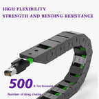 M12 8Pin to RJ45 Aviation Drag Chain Line 4pin A/D/X-code Double Shielded High Flexible Network Cable Industry Camera Connector