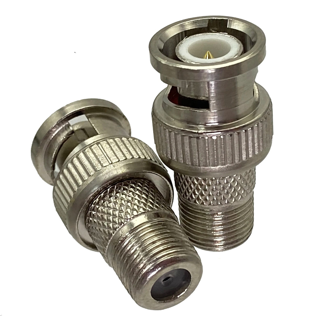 3x 5x 10x Adapter BNC To F TV Male Plug & Female Jack RF Coaxial Connector Wire Terminals Straight