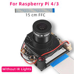 Raspberry Pi Camera Night Vision Focal Adjustable 5MP OV5647 Automatically Switch Day Night Mode for RPI 5 4B 3B+ 3B Zero W