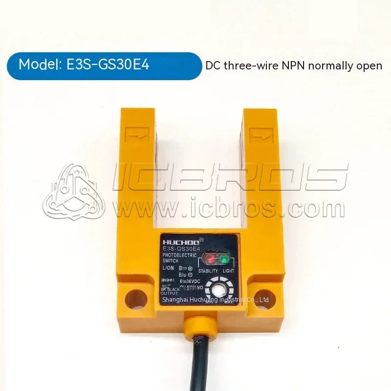 Inductive photoelectric U-shaped opposed sensor slot elevator level E3S-GS3E4 three wire four wire NPN/PNP24V