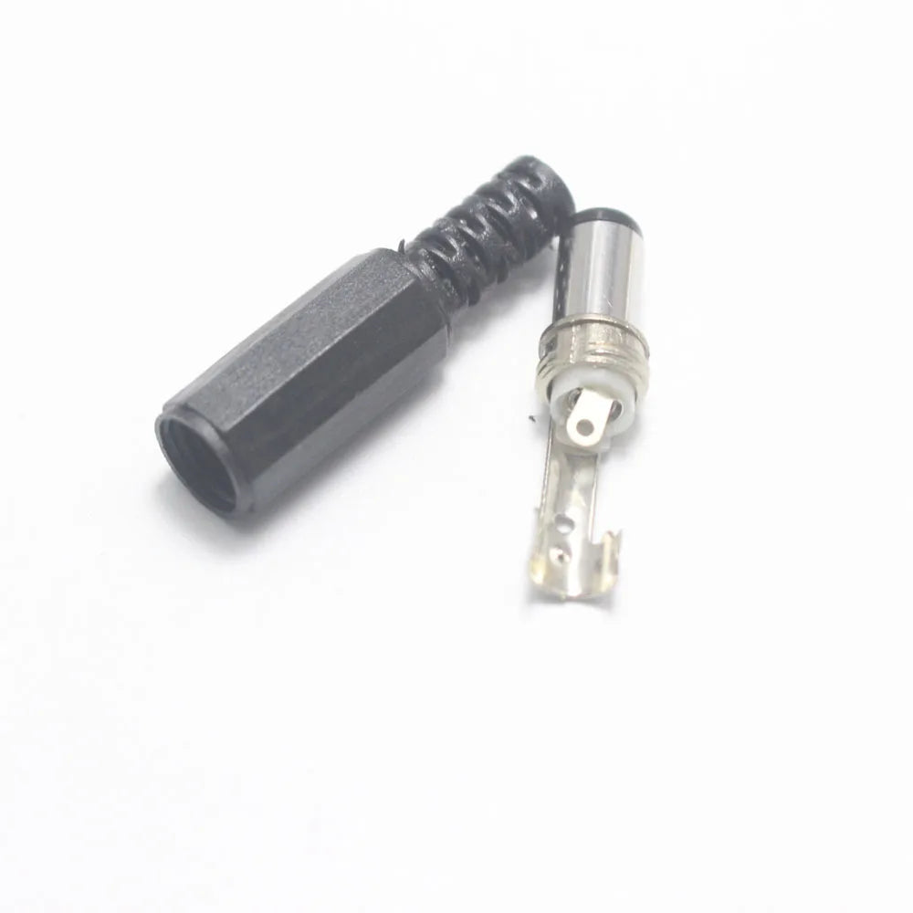 1/5/10pcs DIY 6.3 MM x 3.0 MM DC Power Plug Female Wire Cable Solder Connector Adapter Barrel Length 9.5 MM