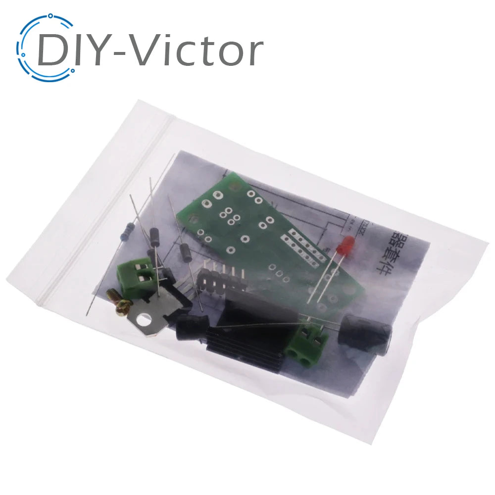 DIY KIT LM7805 L7805 DC/AC Three Terminal Voltage Regulator Power Supply Module 5V 6V 9V 12V Output Max 1.2A