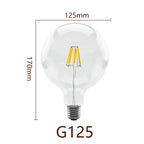 Retro Edison Filament LED Light Bulb E27 AC 220V 240V G80 G95 G125 Globe Light Glass Bulb 2W 4W 6W 8W Lampara LED Lamp
