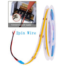 DC 5V LED COB Strip Light USB High Density Linear Lighting 320LED Flexible Tape Lights Warm Natural White Red Blue Green Decor