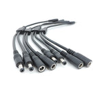 10A 18awg 19V 24V 12V 2 Way DC 1 Male to 2 Male Female Splitter Connector Power Supply Adapter Extension Cable 5.5x2.1mm Plug M