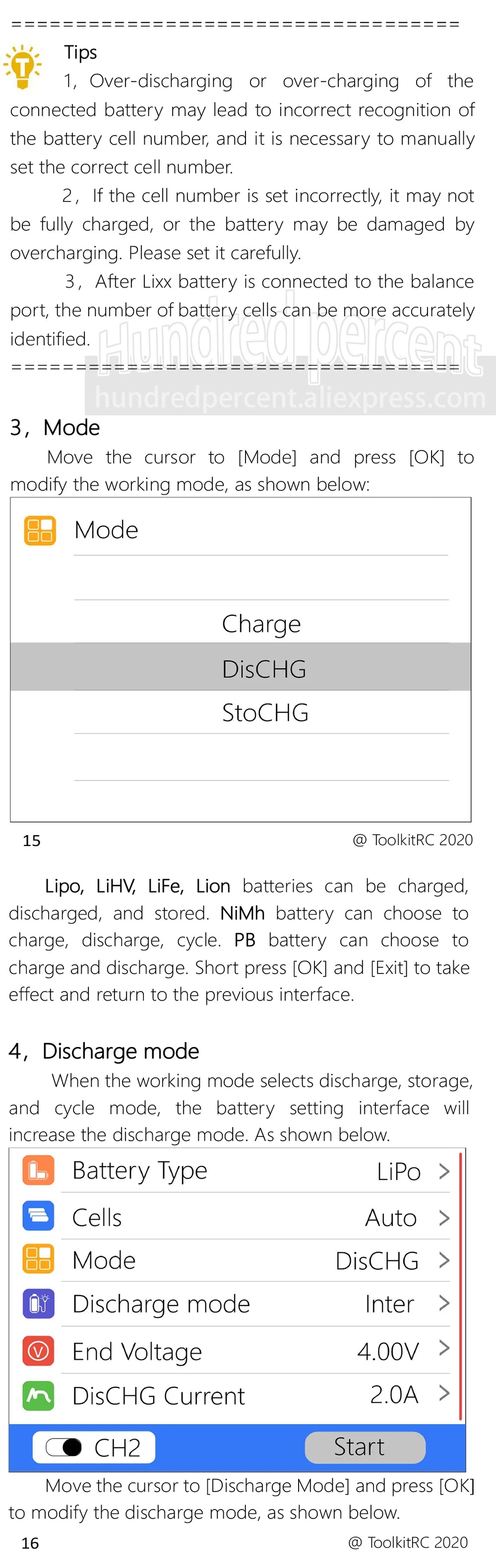 ToolkitRC M6D V3 500W 15A DC Dual Channel MINI Smart Charger Discharger For 1-6S Lipo Battery FPV Model Spare Part Replace