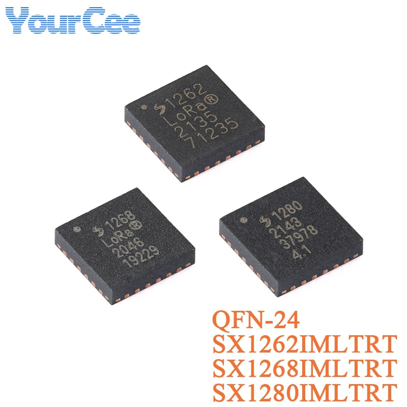 10PCS/1PC SX1262 SX1268 SX1280 SX1262IMLTRT SX1268IMLTRT SX1280IMLTRT QFN-24 Chip SX1276IMLTRT SX1278IMLTRT QFN-28 Transceiver