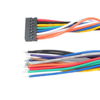 5PCS DuPont 2.0mm Terminal Connecting Line 4p-16p Single Ended Electronic Wire 10cm/20cm 26awg Double Row Rubber Shell