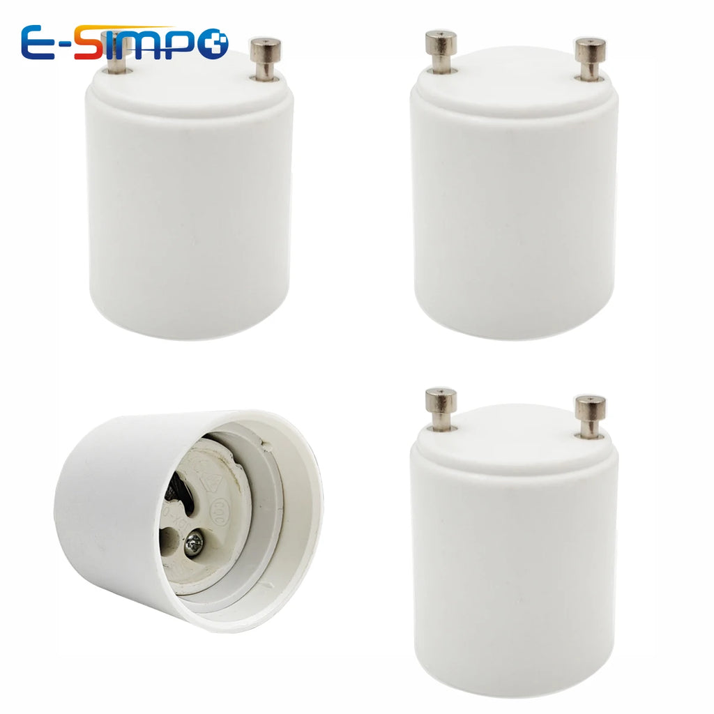 2pcs GU24 To GU10 2 Prong Pin Light Socket Adapter Lamp Holder Converter, Allow You Install Gu10 Lamp In Gu24 Socket