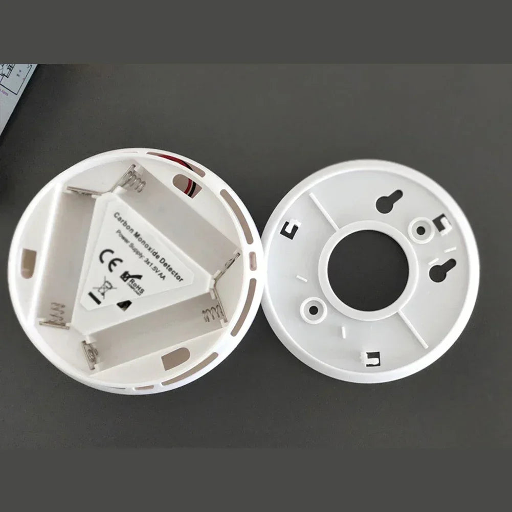 LCD CO Sensor Alarm Carbon Monoxide Poisoning Smoke Detector Built In 85dB Siren Independent Co Poisoning Warning Detector