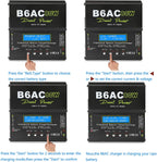 IMAX B6AC 80W 6A Lipo Battery Balance Charger LCD Display Discharger For RC Model Li-ion LiFe Nimh Nicd PB Lipo Battery Charging
