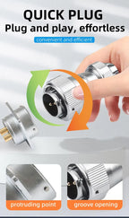 ZHQCN WY/HY28 TE+Z M28 Male And Female Docking Aviator Aviation Plug Socket Connectors 2 Pin For Machines And Equipment
