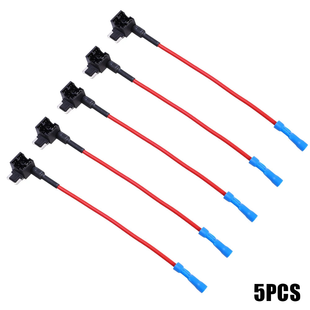 Car Mini Fuse Box Circuit Adapter ATM Blade Fuse for Car Van Motorcycle RV Boat Tractor TAP Adapter