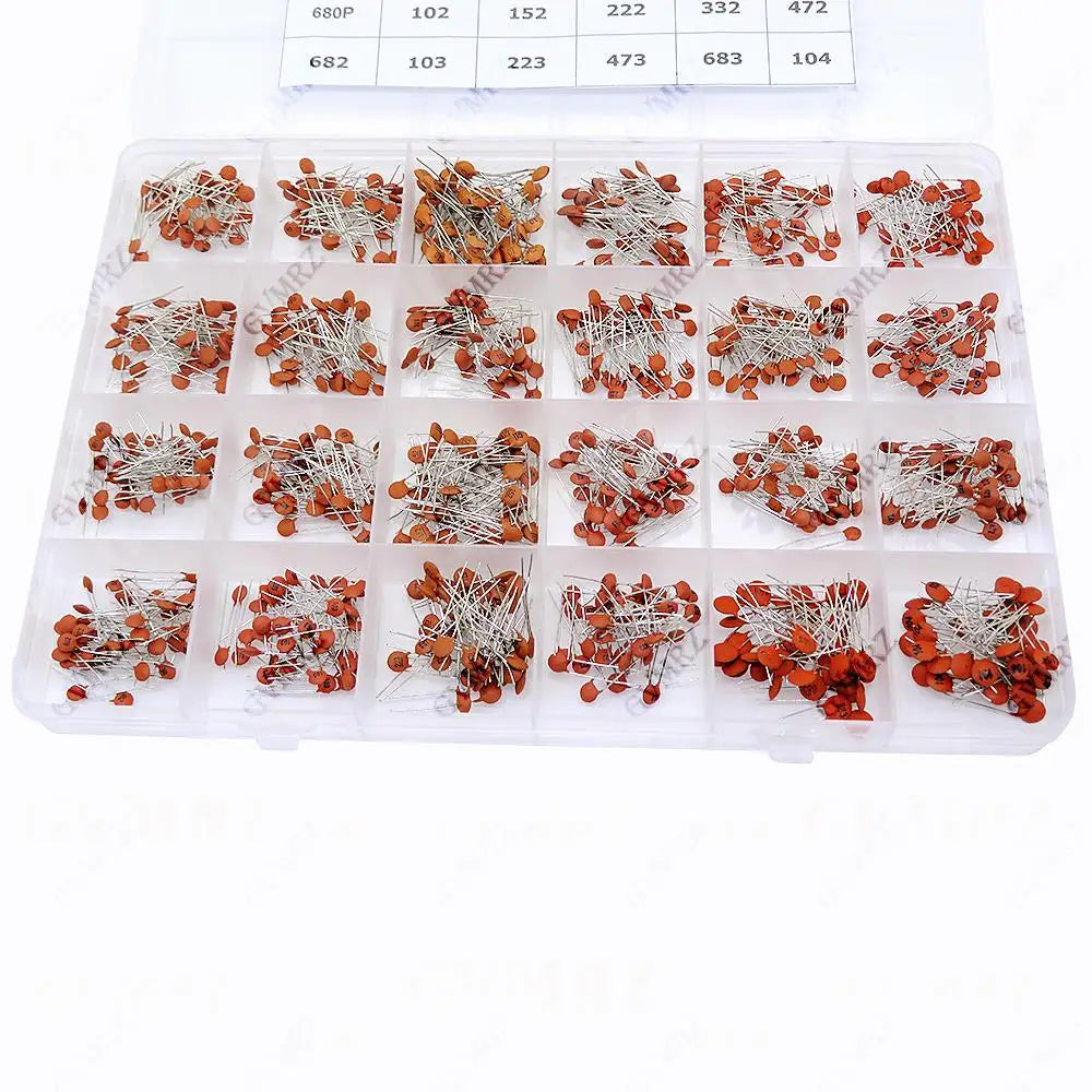 960PCS 3600PCS 300PCS Ceramic Capacitors Kit Electronic Components Package Capacitor Assorted Samples Kit DIY