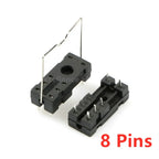 2Pcs 14F-2Z-A2 Relay PCB Socket Base 5-Pin / 8-Pin Plug-in Holder Compatible for G2R-1/G2R-2 RT424024 HF115F