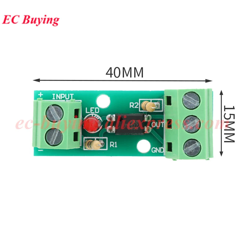 EL817 PC817 1 2 4 8 Way Channel Optocoupler Isolation Module PLC 3V-5V 12V 24V Photoelectric Isolator Optical Coupler Board
