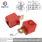 M6/M8 high current 300A power terminals square red/black for lithium battery inverter solar power terminals connectors