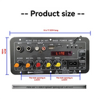 A73E-DC10-II 12V Home Karaoke Car Audio Subwoofer Amplifier Board Bluetooth With Display Outdoor US Plug