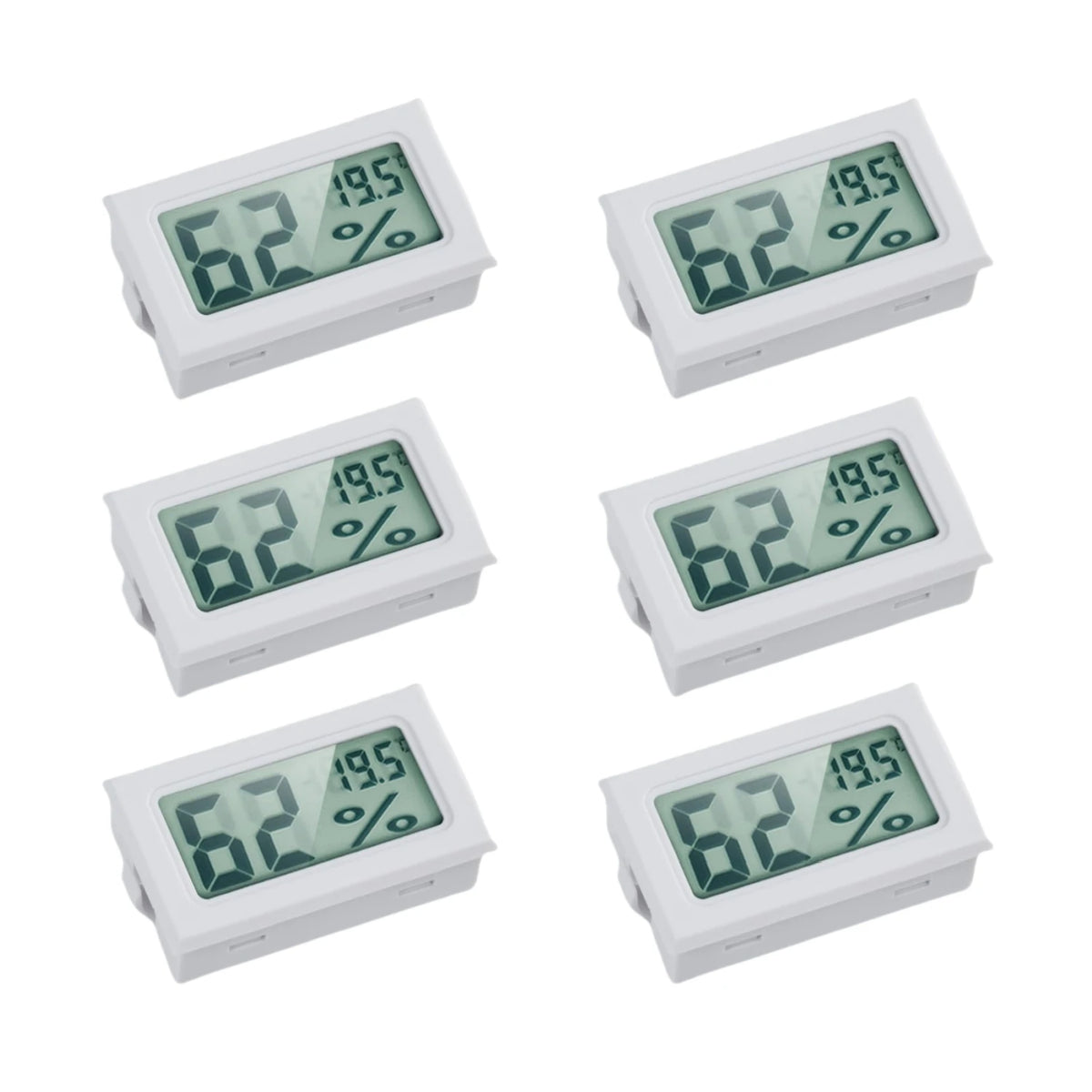 Mini Digital Hygrometer Gauge Thermometer, LCD Temperature Humidity Meter for Humidors Greenhouse Jars Grow Tent Box Garden