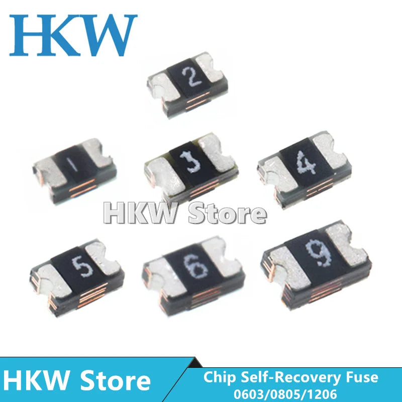 20PCS 1206 0805 0603 Patch Self-Recovery Fuse 100MA/200MA/350MA/500MA/1A/1.5/2A/3A 6V/9V/15V NEW