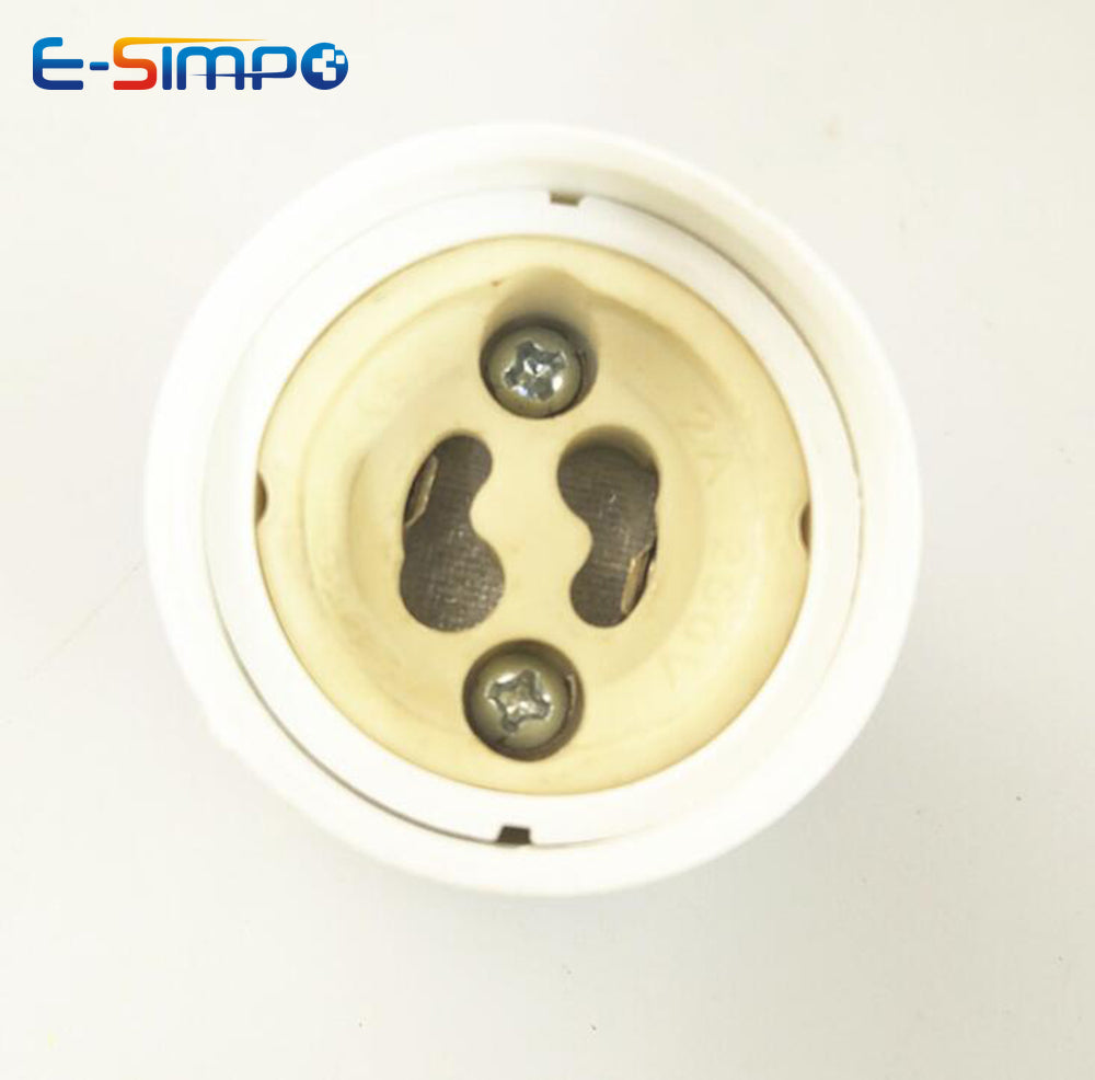 2pcs GU24 To GU10 2 Prong Pin Light Socket Adapter Lamp Holder Converter, Allow You Install Gu10 Lamp In Gu24 Socket