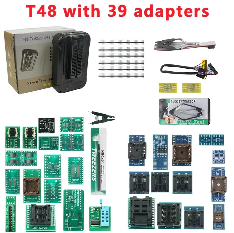 XGecu T48 (TL866-3G) Programmer Support 31000 ICs for SPI/Nor/NAND Flash BIOS MCU EEPROM AVR PIC+39 Part Replace TL866II/TL866CS