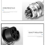 1pcs GX12 GX16 GX20 Air Aviation Connector 2/3/4/5/6/7/8/9/10/11/12/14/15Pin Panel Nut AV Power Plug Socket Core Wire Connector