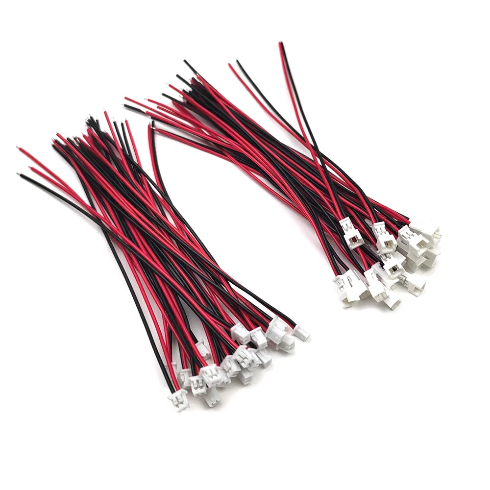 5/10Pairs Mini JST 1.25mm Connector Pitch 1.25mm Male Plug Female Jack Socket 2P/3/4/5/6 Pin Connectors with Wire Cable 10CM