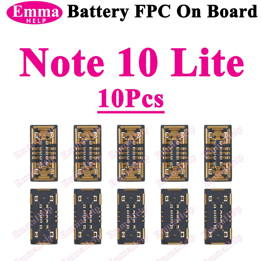 10Pcs Battery FPC Connector FPC for Samsung S24 S23 S22 S21 S20 S10 S10E Note 20 10 Plus S10 Lite On-Board Contactor Clip Plug