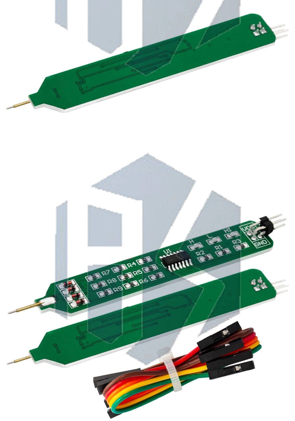 Logic Pulser Analyzer Detecting Probe 5V 3.3V Convenient and Quick Learning Board Logic Tester Pen Level Tester with Line