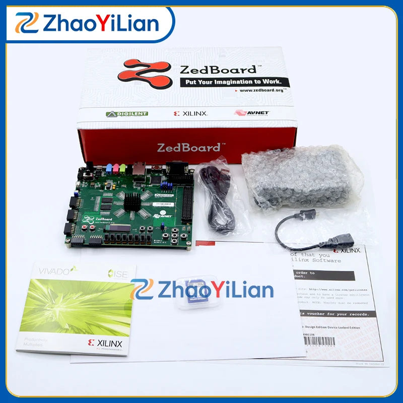 For ZedBoard Zynq 7000 Development Board XC7Z020 FPGA SoC Evaluation Kit ARM Cortex A9 Embedded Processor Board