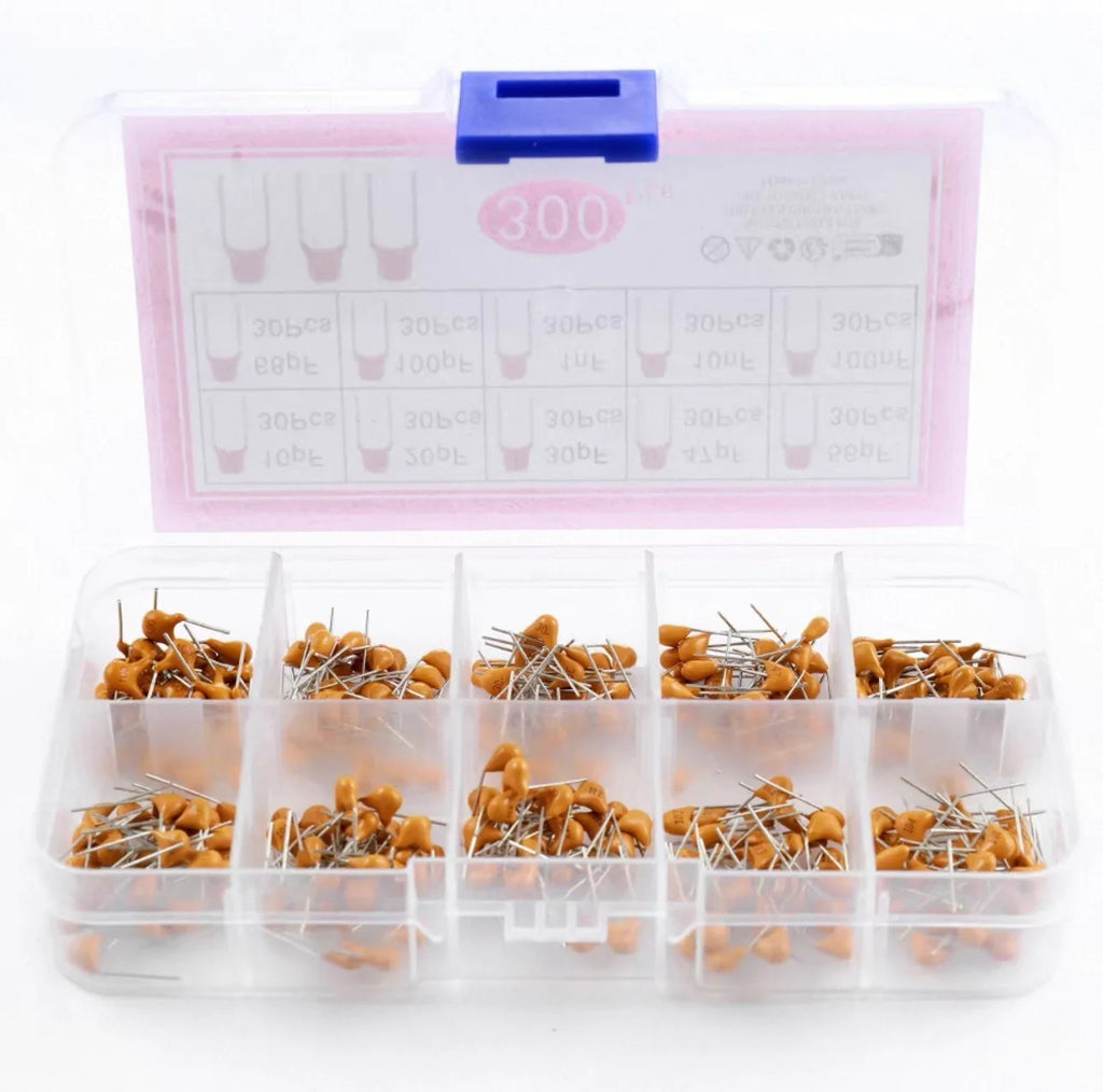 300pcs/480pcs Ceramic Capacitor Assortment Kit For Guitar Capacitor 10Values/24Values 10PF-10uf