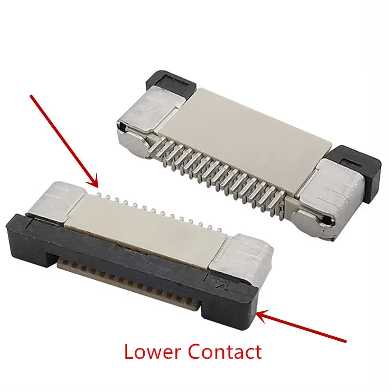 10Pcs FPC FFC Connector 0.5mm 1.0mm AWM 20624 80C 60V VW-1 Flat Cable PCB 4/5/6/7/8/10/12/14/16/18/20/26/30/32/36/40/50/60Pin