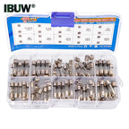 100pcs 5x20mm Quick Blow Glass Tube Fuse Assorted Kit Amp 0.25A 0.5A 1A 2A 3A 5A 8A 10A 15A 20A 250V with Storage Box