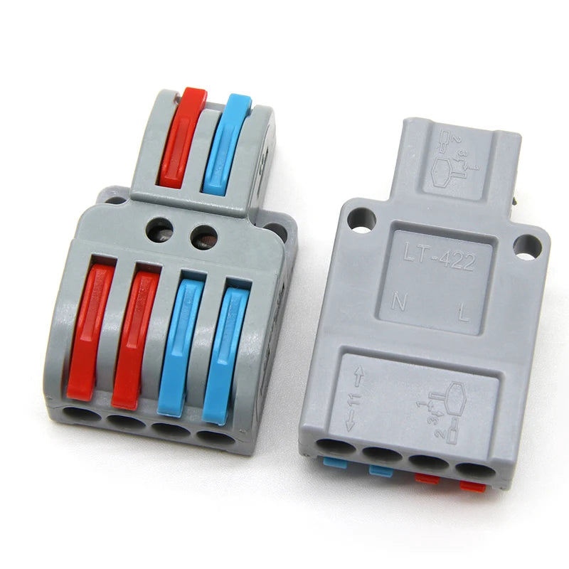 5/10/50/100pcs Push-in Electrical Wire Connector Terminal Block Universal Fast Wiring Cable Connectors For Cable Connection