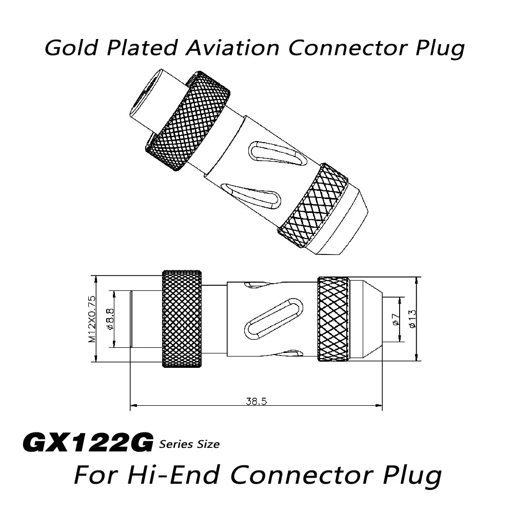 Monosaudio GX16 GX12 2Pin Female Socket Plug Wire Panel Connector with Plastic Cap Connector 5A 125V L88-93 Circular Aviation