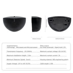 24.125GHz Micro Wave Motion Sensor Detector DC 12-24V Door Motion Detector Inductive Probe Automatic Door Opening Sensor