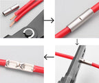 BN Copper Electrical Wire Cable Connection Crimp Sleeve Tubular Ferrule Lug Connector Non-Insulated Tube Butt Splices Terminal