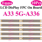 10pcs Original Screen Connector For Samsung A52S A53 A72 A33 A32 A23 A22 A13 A12S A03s A02s A42 LCD Display FPC On Board 78 Pin