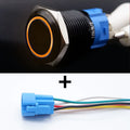 16/19/22mm Black Push Button Switch Waterproof Illuminated Metal Momentary Latching Fixed On Off Power Switch Backlit LED 3V 12V